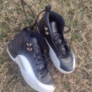 Jordan Black and White Kids High-Top Sneakers